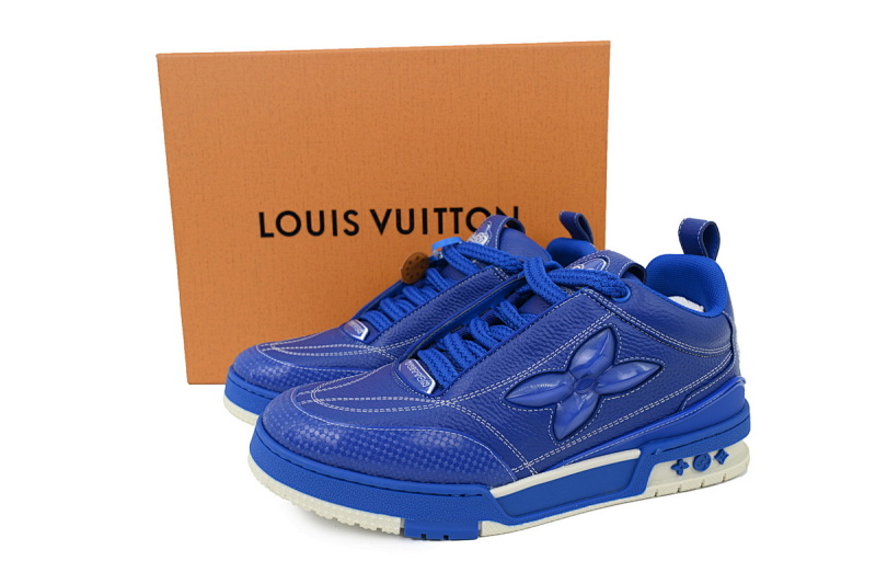 yupoo_293000_26619ad6.jpg 【EA0ET】SKATE蓝色 LV板鞋 Louis Vuitton Skate Blue 皮革系带 低帮时尚板鞋