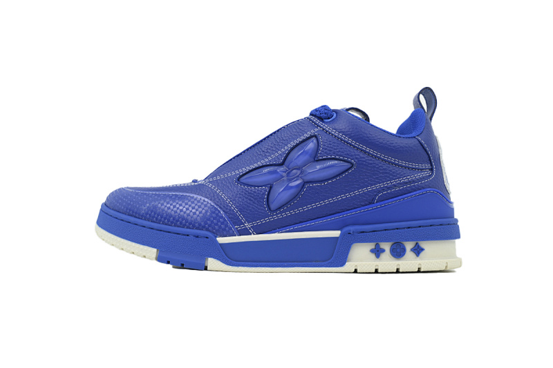 yupoo_293000_fac2ef2e.jpg 【EA0ET】SKATE蓝色 LV板鞋 Louis Vuitton Skate Blue 皮革系带 低帮时尚板鞋