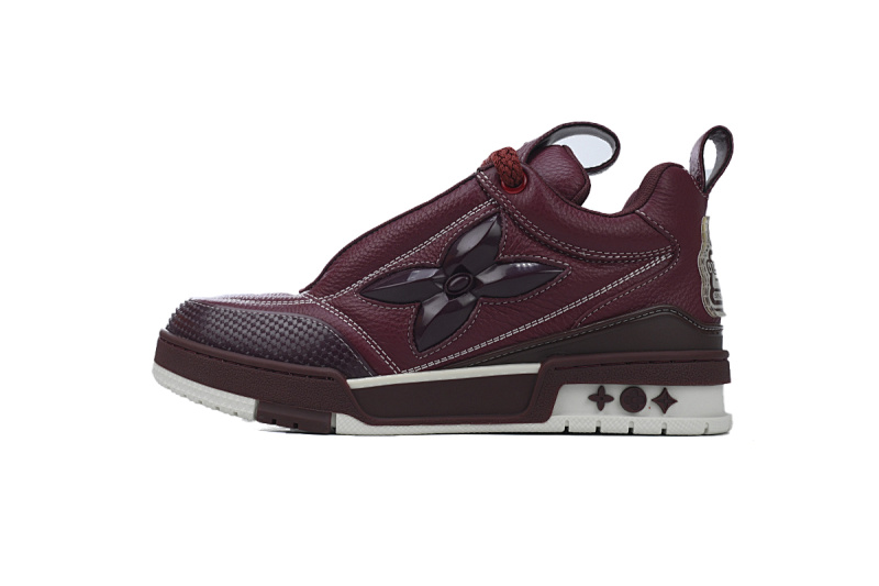 yupoo_293022_331e956d.jpg 【EA0ET】SKATE酒红 LV板鞋 Louis Vuitton Skate Wine 皮革系带 低帮时尚板鞋