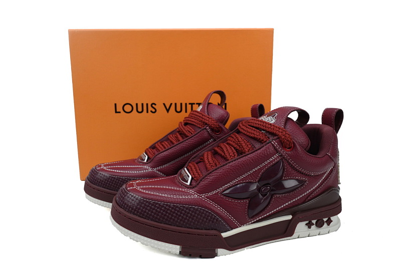 yupoo_293022_9651816d.jpg 【EA0ET】SKATE酒红 LV板鞋 Louis Vuitton Skate Wine 皮革系带 低帮时尚板鞋