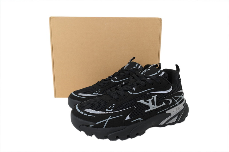【CA1LJ】LJ全黑 路易威登 LV休闲时尚跑鞋 Louis Vuitton Tatic Runner Sneaker "Black"