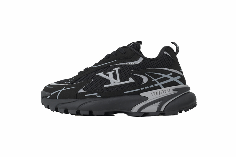 【CA1LJ】LJ全黑 路易威登 LV休闲时尚跑鞋 Louis Vuitton Tatic Runner Sneaker "Black"