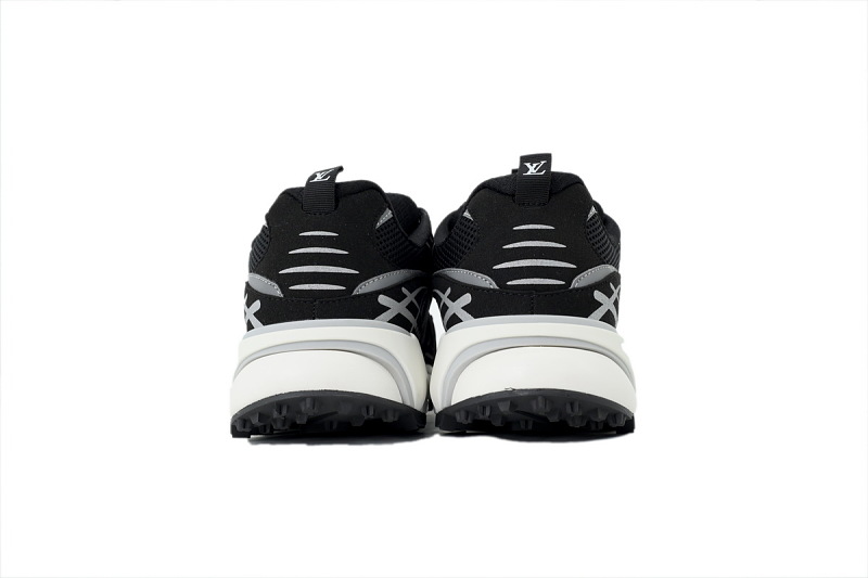 【CA1LJ】LJ黑银 路易威登 LV休闲时尚跑鞋 Louis Vuitton Tatic Runner Sneaker "Black Silver"