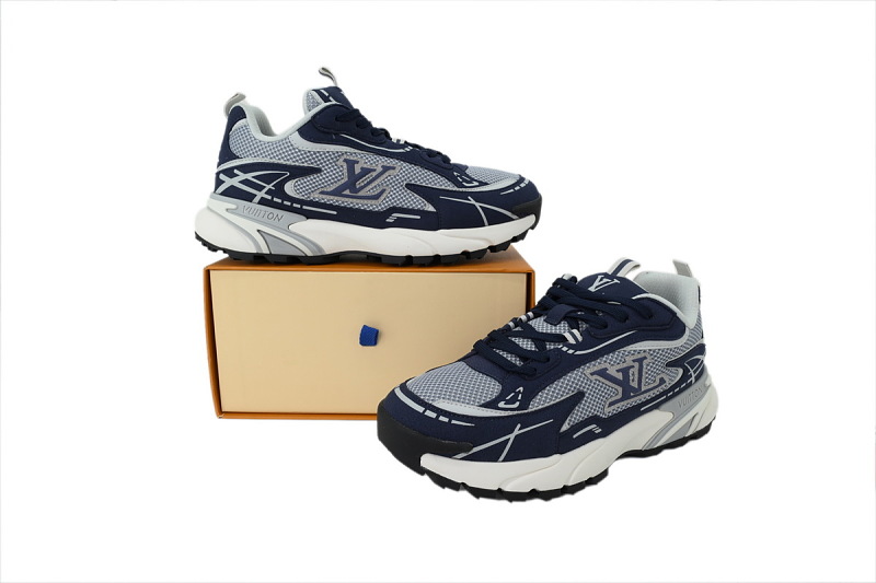 【CA1LJ】LJ灰蓝 路易威登 LV休闲时尚跑鞋 Louis Vuitton Tatic Runner Sneaker "Slate Blue"