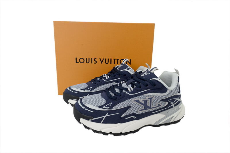 【CA1LJ】LJ灰蓝 路易威登 LV休闲时尚跑鞋 Louis Vuitton Tatic Runner Sneaker "Slate Blue"