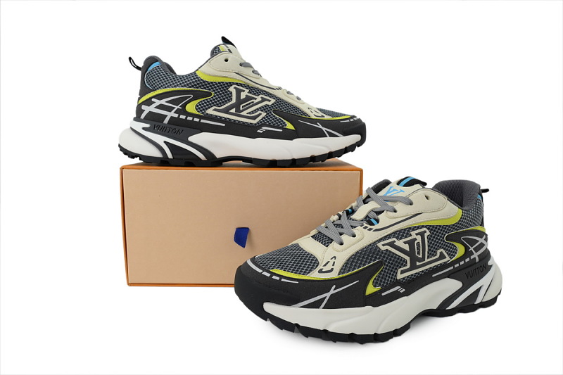 【DA0YJ】灰彩 路易威登 LV休闲时尚跑鞋 Louis Vuitton Tatic Runner Sneaker "Anthracite"