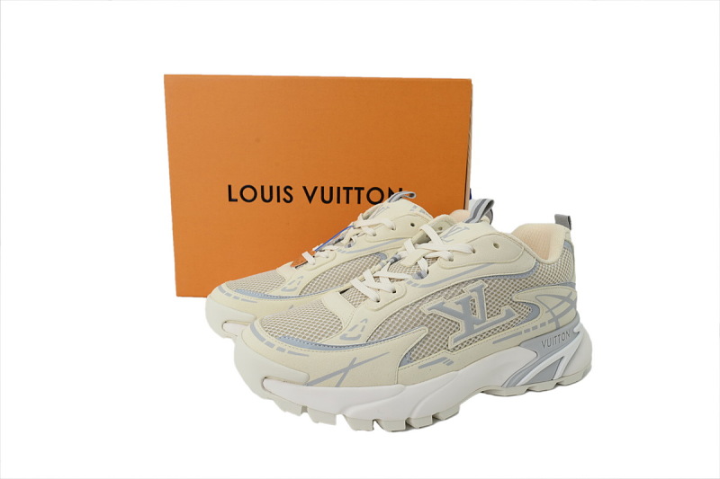 【DA0YJ】米白 路易威登 LV休闲时尚跑鞋 Louis Vuitton Tatic Runner Sneaker "White"
