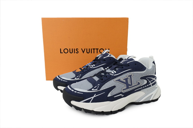 【DA0YJ】蓝色 路易威登 LV休闲时尚跑鞋 Louis Vuitton Tatic Runner Sneaker "Blue"