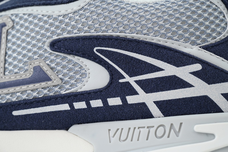 【DA0YJ】蓝色 路易威登 LV休闲时尚跑鞋 Louis Vuitton Tatic Runner Sneaker "Blue"