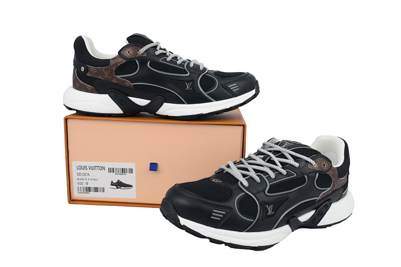 【EA5ET】黑网 路易威登 LV休闲时尚网面跑鞋 LV Olympia Black