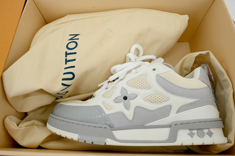 【FA5ET】SK8灰色 路易威登 顶级芯片版LV SK8休闲板鞋 Louis Vuitton Sneakers Grey