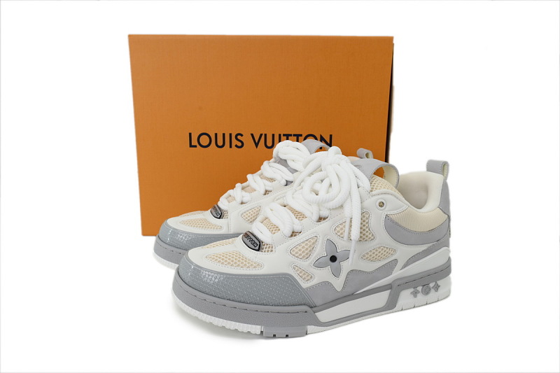 【FA5ET】SK8灰色 路易威登 顶级芯片版LV SK8休闲板鞋 Louis Vuitton Sneakers Grey