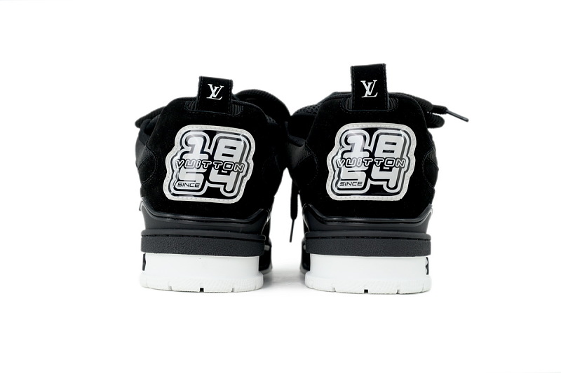 【FA5ET】SK8黑色 路易威登 顶级芯片版LV SK8休闲板鞋 Louis Vuitton Sneakers Black