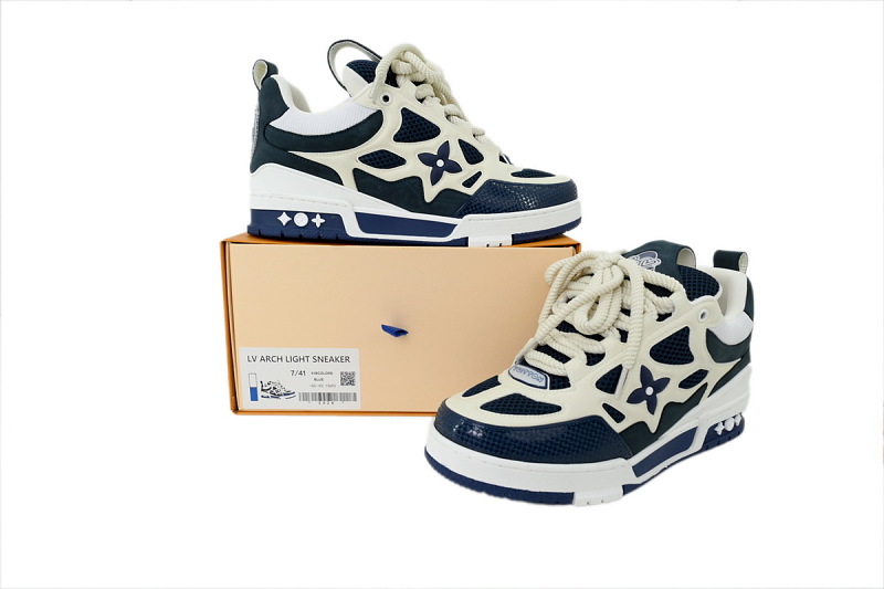 【FA5ET】SK8蓝色 路易威登 顶级芯片版LV SK8休闲板鞋 Louis Vuitton Sneakers Blue