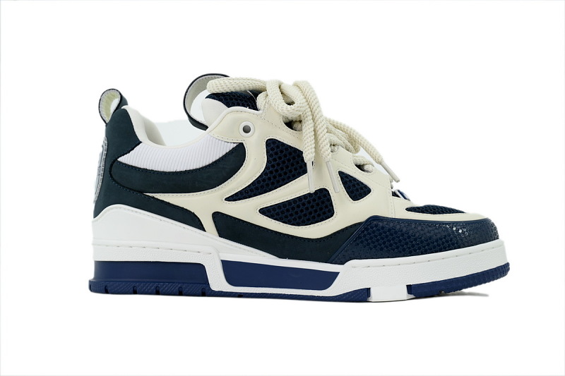 【FA5ET】SK8蓝色 路易威登 顶级芯片版LV SK8休闲板鞋 Louis Vuitton Sneakers Blue