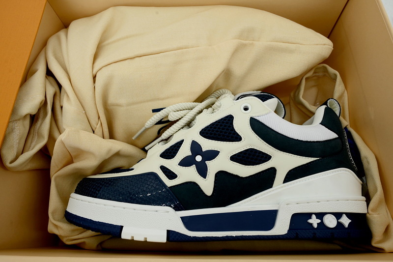 【FA5ET】SK8蓝色 路易威登 顶级芯片版LV SK8休闲板鞋 Louis Vuitton Sneakers Blue