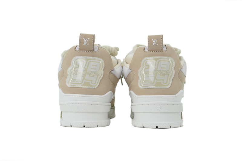 【FA5ET】SK8杏色 路易威登 顶级芯片版LV SK8休闲板鞋 Louis Vuitton Sneakers Apricot