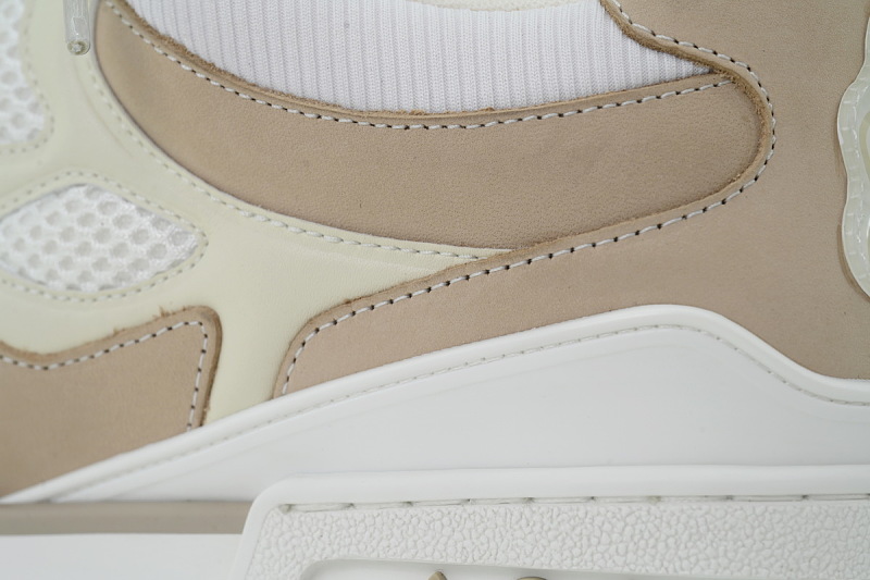 【FA5ET】SK8杏色 路易威登 顶级芯片版LV SK8休闲板鞋 Louis Vuitton Sneakers Apricot