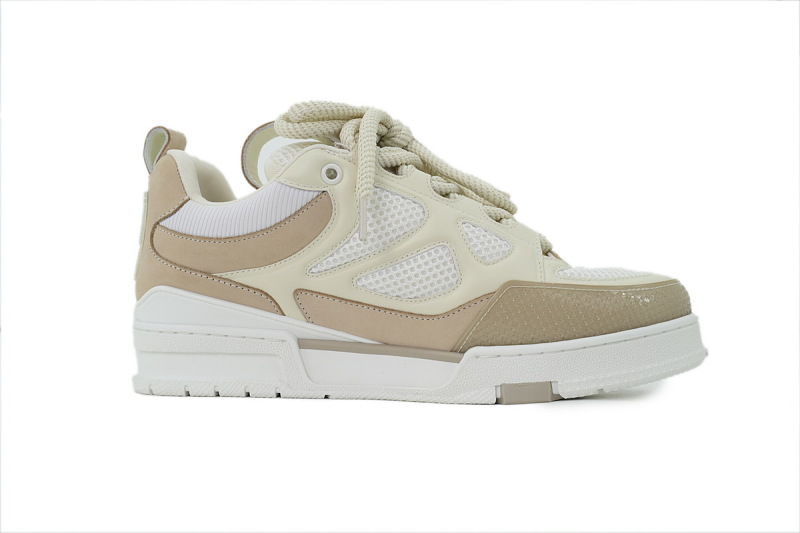 【FA5ET】SK8杏色 路易威登 顶级芯片版LV SK8休闲板鞋 Louis Vuitton Sneakers Apricot