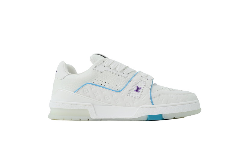 【FA5ET】邮轮限定蓝 路易威登 顶级芯片版LV休闲板鞋 Louis Vuitton Sneakers Blue