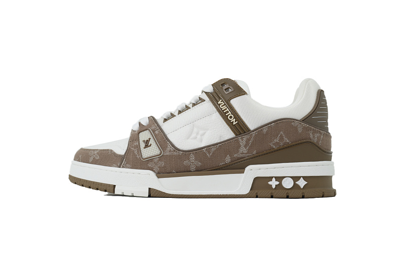 yupoo_293708_331ff7ca.jpg 【FA5ET】棕色牛仔 路易威登 顶级芯片版LV休闲板鞋 Louis Vuitton Sneakers Brown