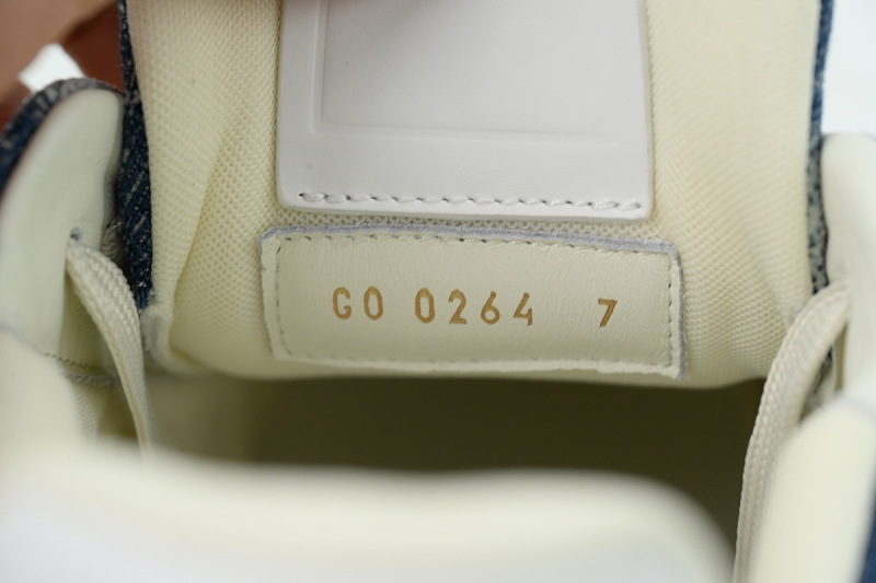 【FA5ET】54牛仔编织 路易威登 顶级芯片版LV休闲板鞋 Louis Vuitton Sneakers Blue Denim Fabric