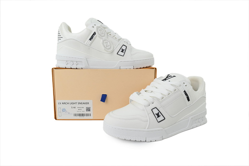 【FA5ET】白nigo联名 路易威登 顶级芯片版LV休闲板鞋 Louis Vuitton Sneakers White