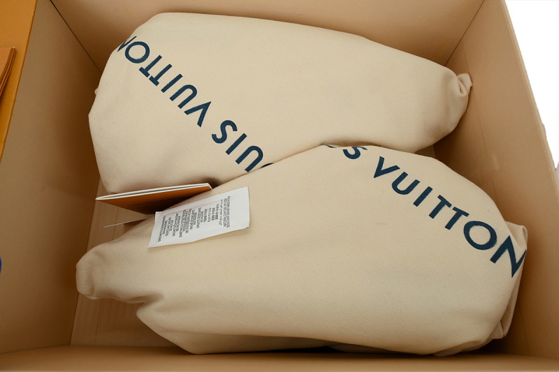 【FA5ET】白蓝铆钉 路易威登 顶级芯片版LV休闲板鞋 Louis Vuitton Sneakers White Blue