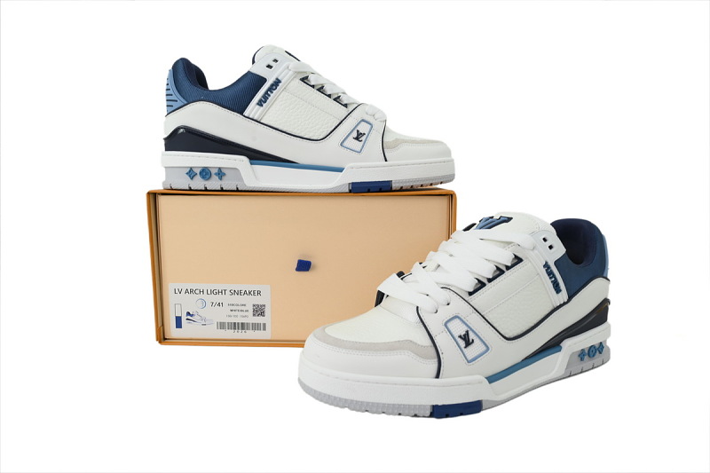 yupoo_293864_b83a37f8.jpg 【FA5ET】新款白兰 路易威登 顶级芯片版LV休闲板鞋 Louis Vuitton Sneakers White Blue