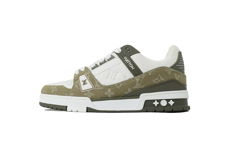 yupoo_294038_8bf4c3f6.jpg 【FA5ET】军绿牛仔 路易威登 顶级芯片版LV休闲板鞋 Louis Vuitton Sneakers Green