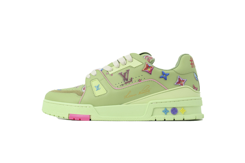 yupoo_294133_dbeba667.jpg 【FA5ET】绿色甜甜圈 路易威登 顶级芯片版LV休闲板鞋 Louis Vuitton Sneakers Green