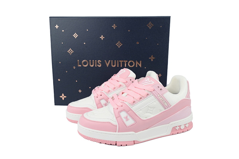 yupoo_294247_ce7b8fd2.jpg 【FA5ET】粉色 路易威登 顶级芯片版LV休闲板鞋 LOUIS VUITTON Pink