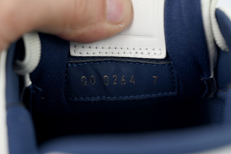 【FA5ET】54白蓝 路易威登 顶级芯片版LV休闲板鞋 LOUIS VUITTON White Blue