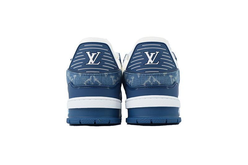 【FA5ET】蓝牛仔 路易威登 顶级芯片版LV休闲板鞋 LOUIS VUITTON Blue Jean