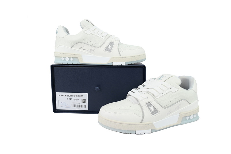【FA5ET】白荔枝 路易威登 顶级芯片版LV休闲板鞋  LOUIS VUITTON White Lychee