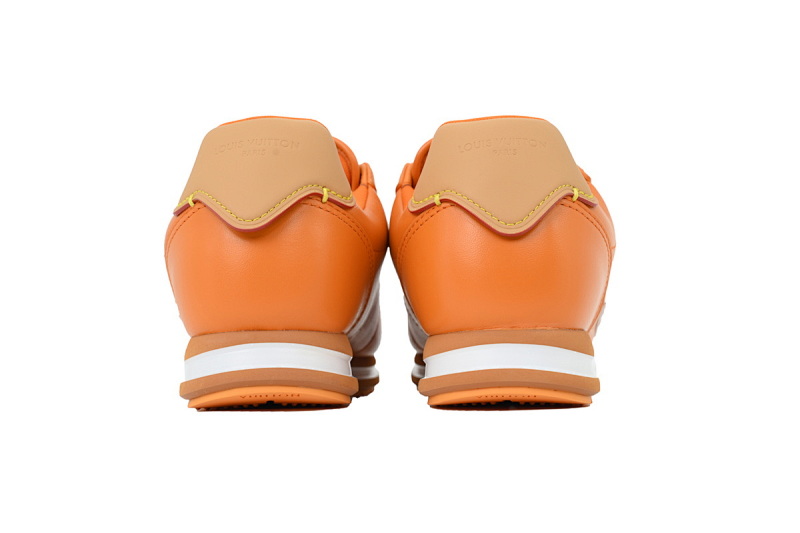 【DA5MB】橙色 路易威登 LV生活休闲阿甘鞋 LOUIS VUITTON x Nigo 联名款 Buttersoft FW25 圆头系带 低帮 Orange