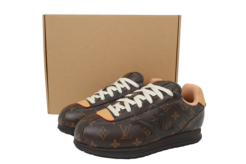 【DA5MB】老花 路易威登 LV生活休闲阿甘鞋 LOUIS VUITTON x Nigo 联名款 Buttersoft FW25 圆头系带 低帮 Presbyopia
