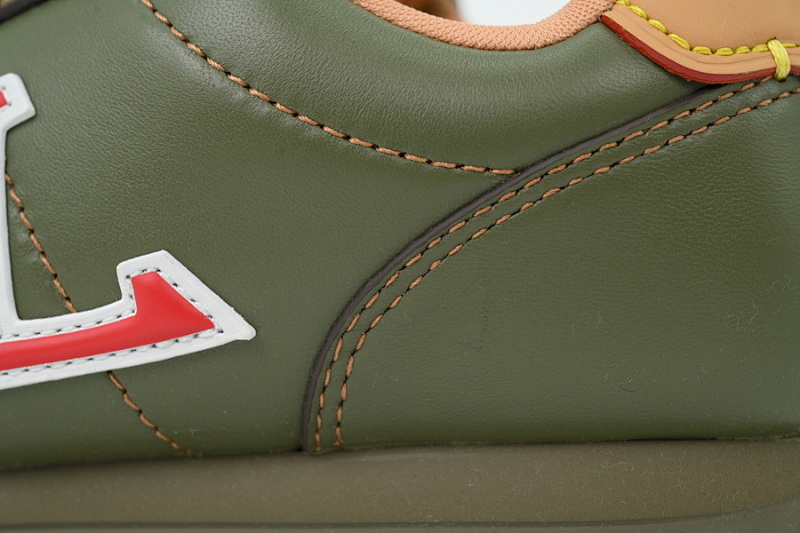 【DA5MB】绿色 路易威登 LV生活休闲阿甘鞋 LOUIS VUITTON x Nigo 联名款 Buttersoft FW25 圆头系带 低帮 Green