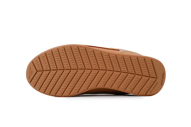 【DA5MB】棕色 路易威登 LV生活休闲阿甘鞋 LOUIS VUITTON x Nigo 联名款 Buttersoft FW25 圆头系带 低帮 Brown
