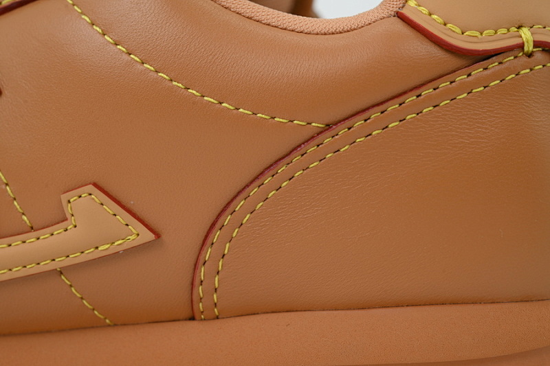 【DA5MB】棕色 路易威登 LV生活休闲阿甘鞋 LOUIS VUITTON x Nigo 联名款 Buttersoft FW25 圆头系带 低帮 Brown