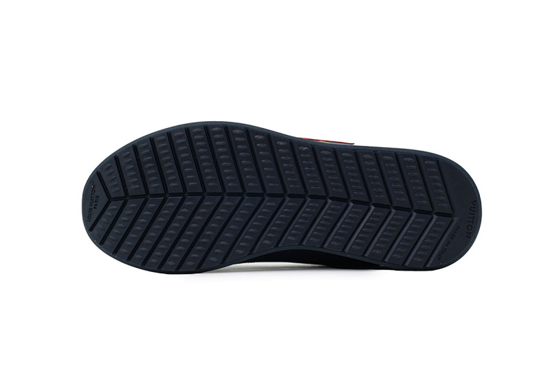 【DA7ET】藏蓝 路易威登 LV生活休闲阿甘鞋 LOUIS VUITTON x Nigo 联名款 Buttersoft FW25 圆头系带 低帮 Navy Blue