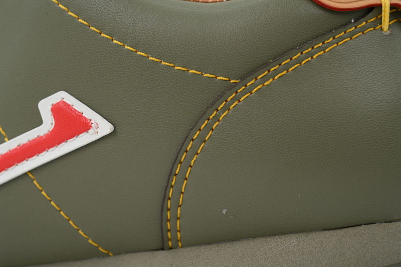 【DA7ET】墨绿棕 LV生活休闲阿甘鞋 LOUIS VUITTON x Nigo 联名款 Buttersoft FW25 圆头系带 低帮 Dark Green Brown