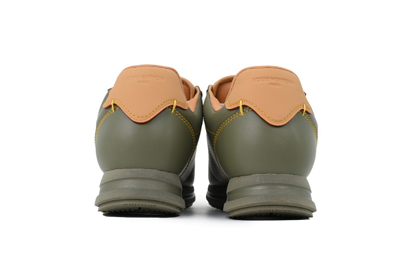 【DA7ET】墨绿棕 LV生活休闲阿甘鞋 LOUIS VUITTON x Nigo 联名款 Buttersoft FW25 圆头系带 低帮 Dark Green Brown