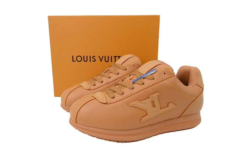 【DA7ET】 棕色皮 路易威登 LV生活休闲阿甘鞋 LOUIS VUITTON x Nigo 联名款 Buttersoft FW25 圆头系带 低帮 Brown Skin