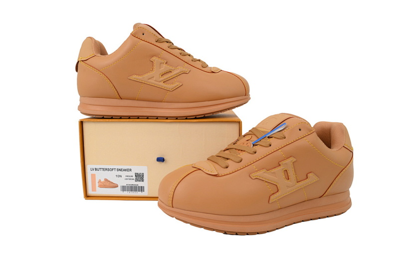 【DA7ET】 棕色皮 路易威登 LV生活休闲阿甘鞋 LOUIS VUITTON x Nigo 联名款 Buttersoft FW25 圆头系带 低帮 Brown Skin