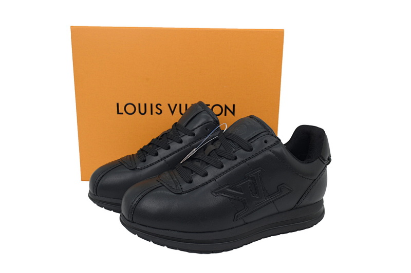 【DA7ET】全黑  路易威登 LV生活休闲阿甘鞋 LOUIS VUITTON x Nigo 联名款 Buttersoft FW25 圆头系带 低帮  All Black