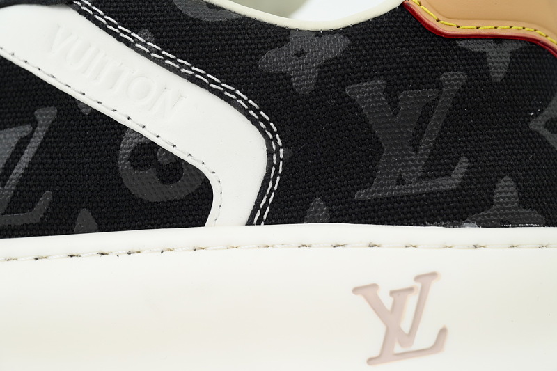 【DA0AP】黑色印花 路易威登 圆头系带板鞋 LOUIS VUITTON Black