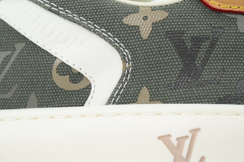 【DA0AP】绿色印花 路易威登 圆头系带板鞋 LOUIS VUITTON Green