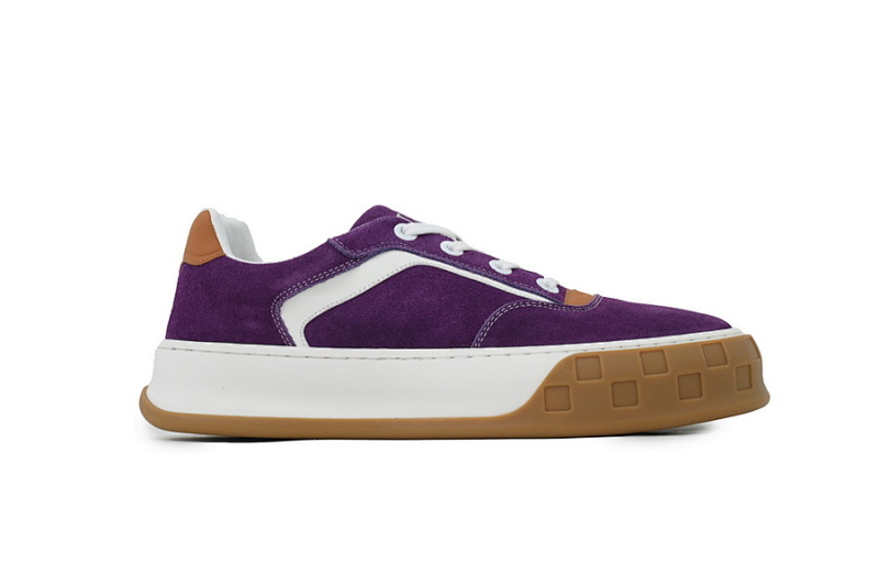 【DA0AP】紫色 路易威登 圆头系带板鞋 LOUIS VUITTON Purple
