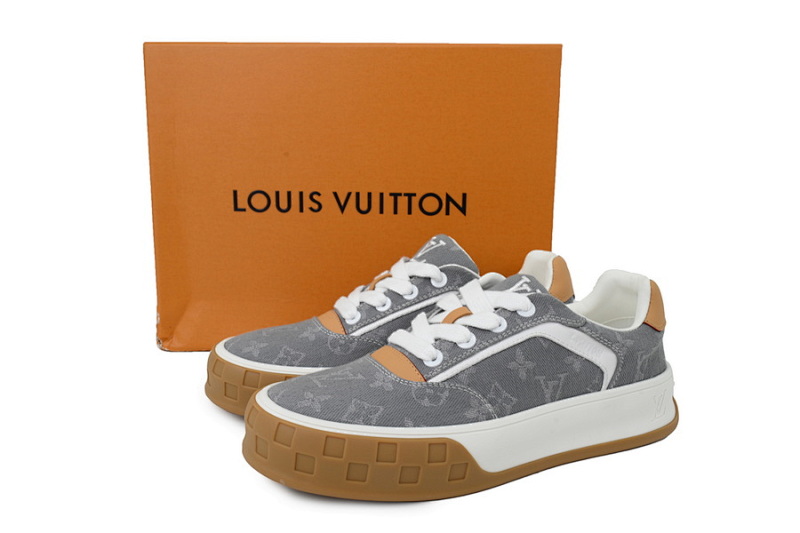 yupoo_295128_1f46daf5.jpg 【DA0AP】灰色印花 路易威登 圆头系带板鞋 LOUIS VUITTON Grey Print